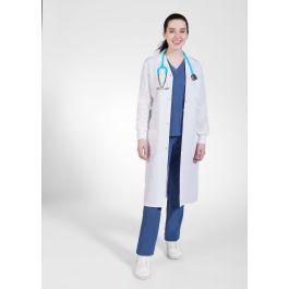 MOBB Medical Full Length Unisex Lab Coat with Knitted Cuffs L507