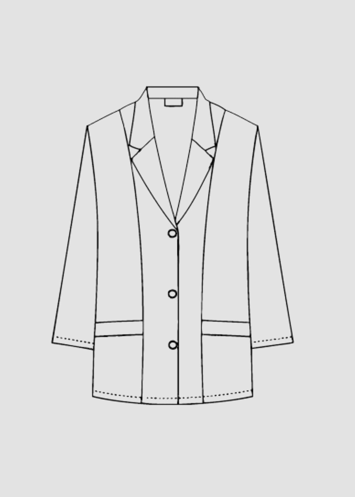 L390 Ladies Fitted Fashion Lab Coat 5oz | Lab Coats & Jackets | MOBB Medical